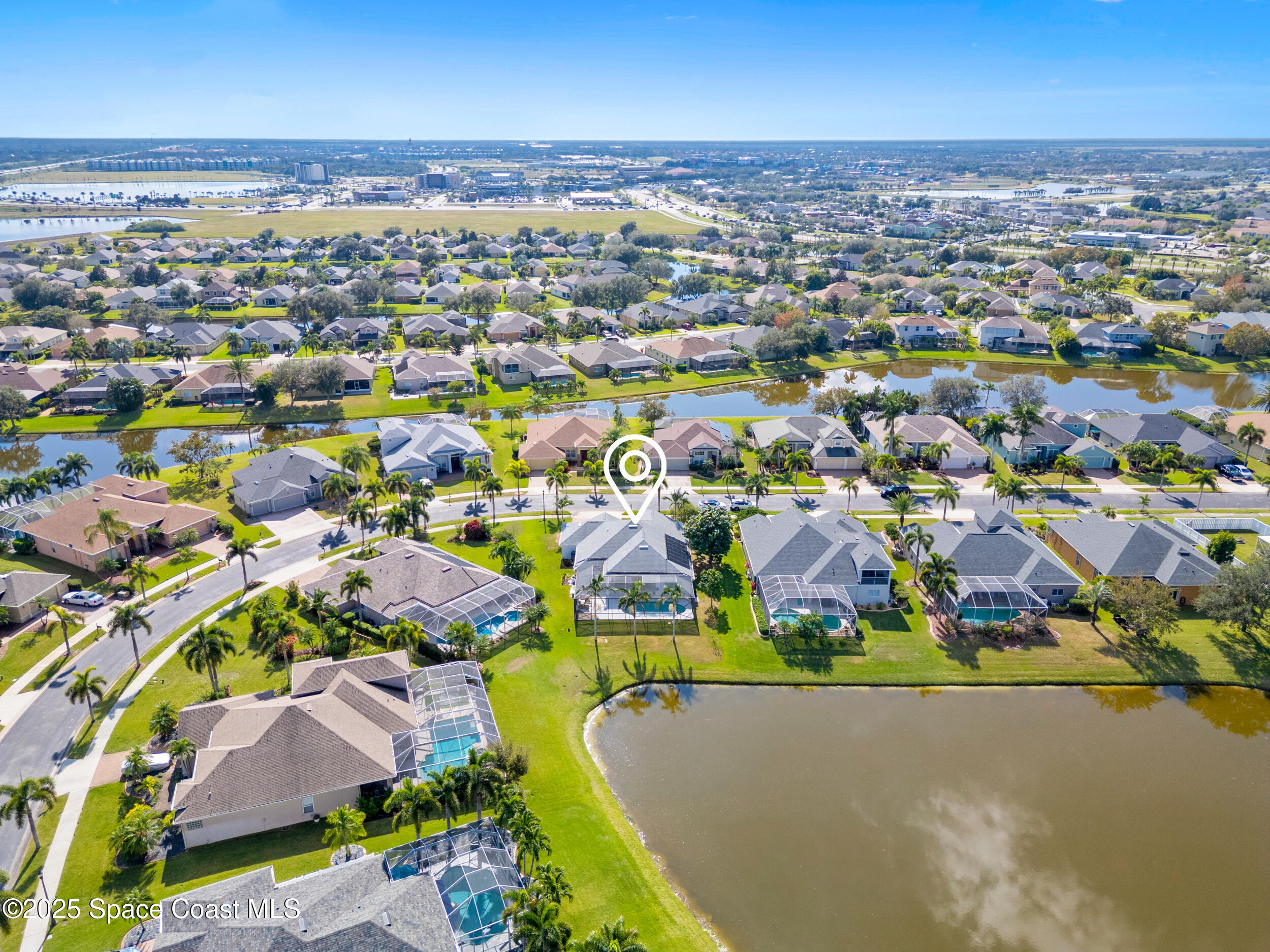 5015 Pinot Street Rockledge, FL 32955 - Photo 45 of 46 an aerial view of residential houses with outdoor space