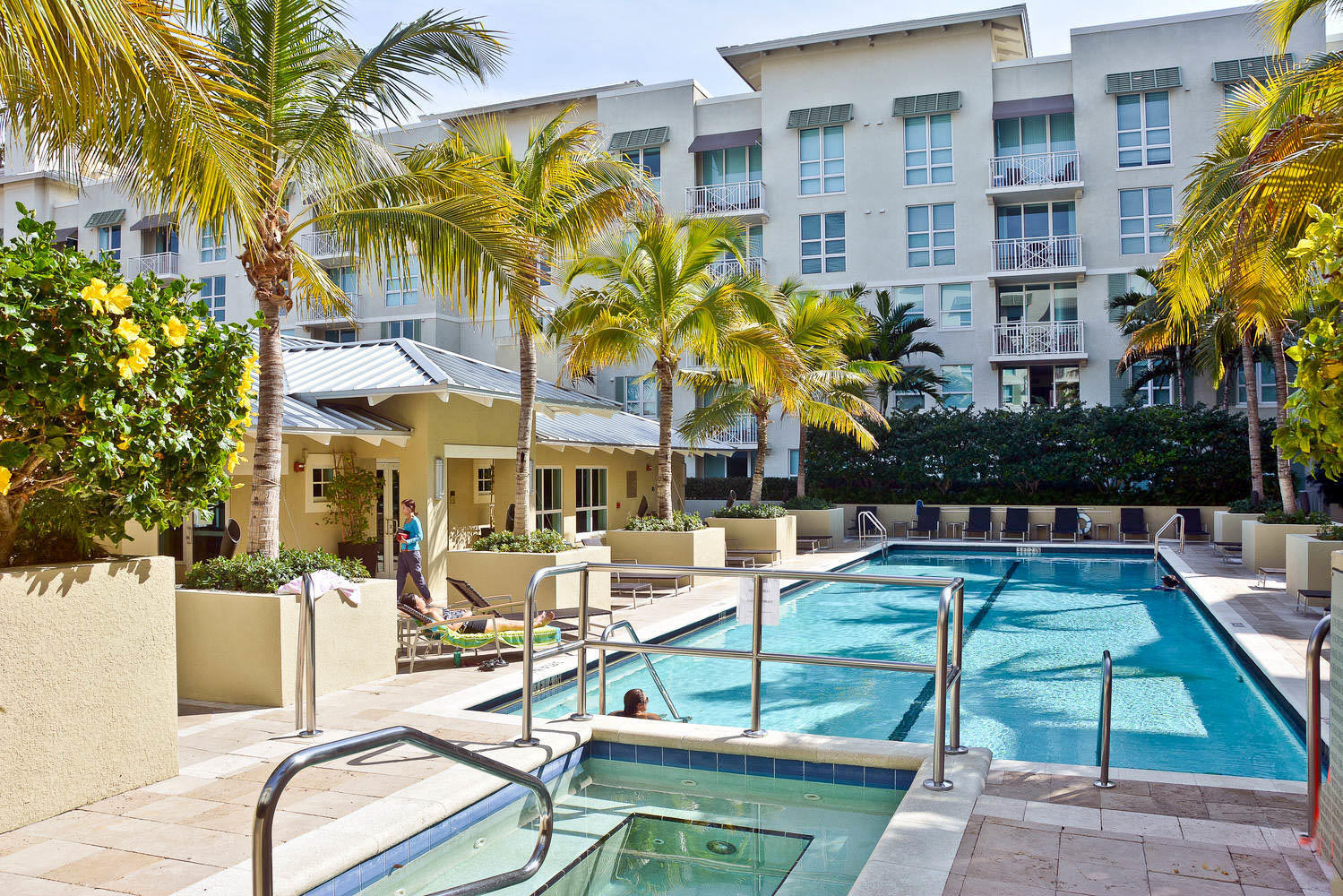 480 Hibiscus Street, Unit 709 West Palm Beach, FL 33401 - Photo 32 of 39 a view of house with outdoor space and swimming pool