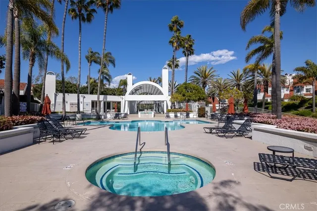 a view of outdoor space yard deck and swimming pool