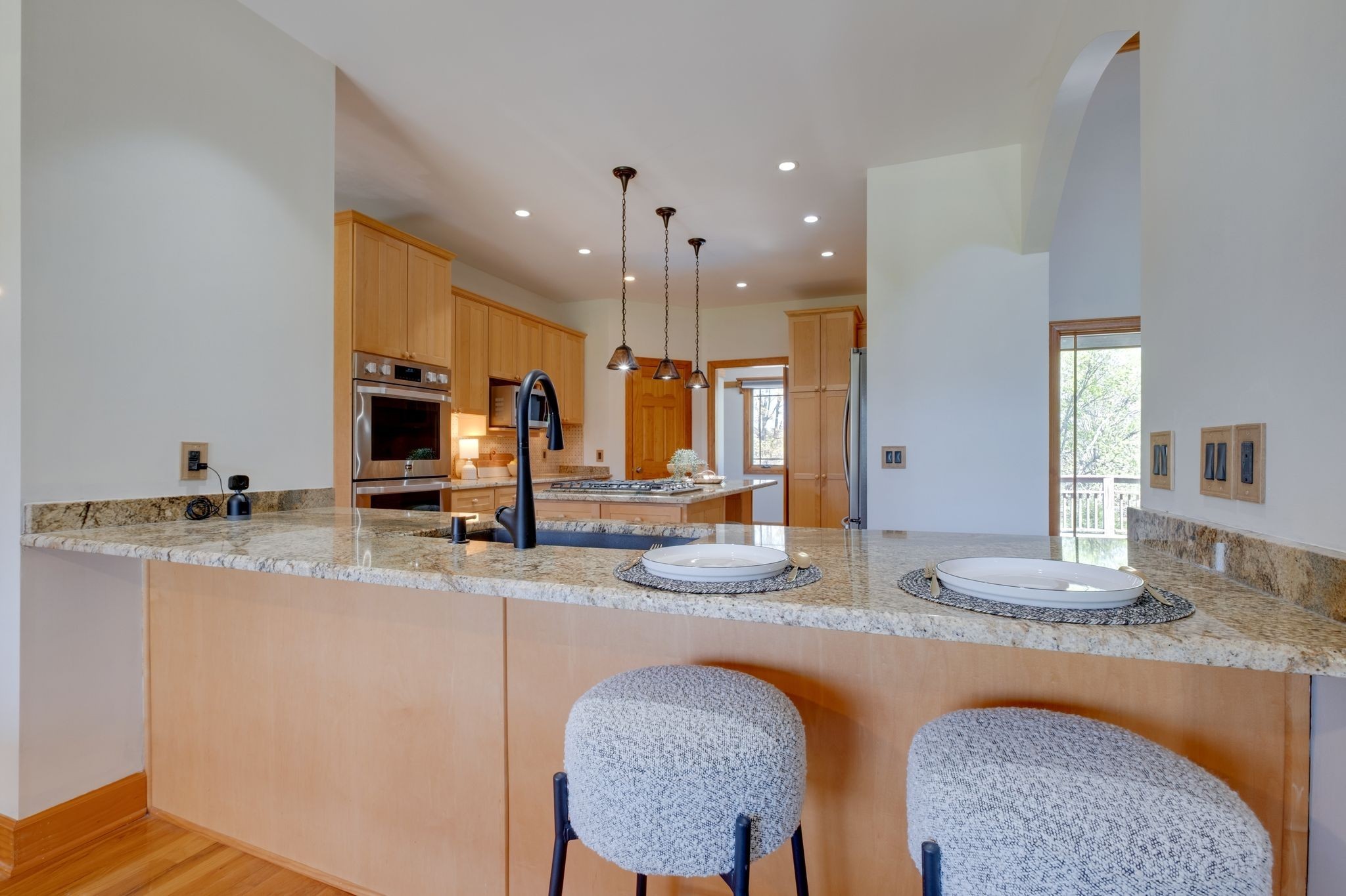 1249 White Road Bon Aqua, TN 37025 - Photo 16 of 60 a kitchen with stainless steel appliances granite countertop a sink and a refrigerator