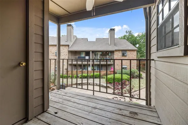 a view of a house with a balcony