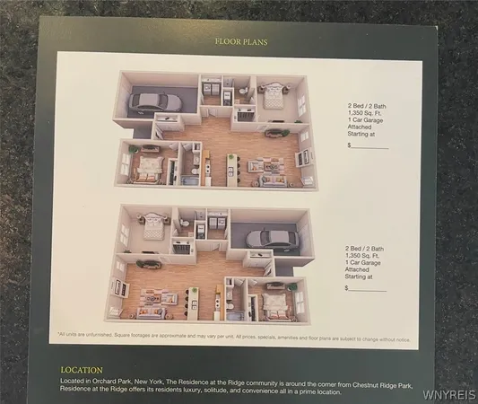 $2,850 | 5281-5287 Chestnut Ridge Road, Orchard Park, NY 14127