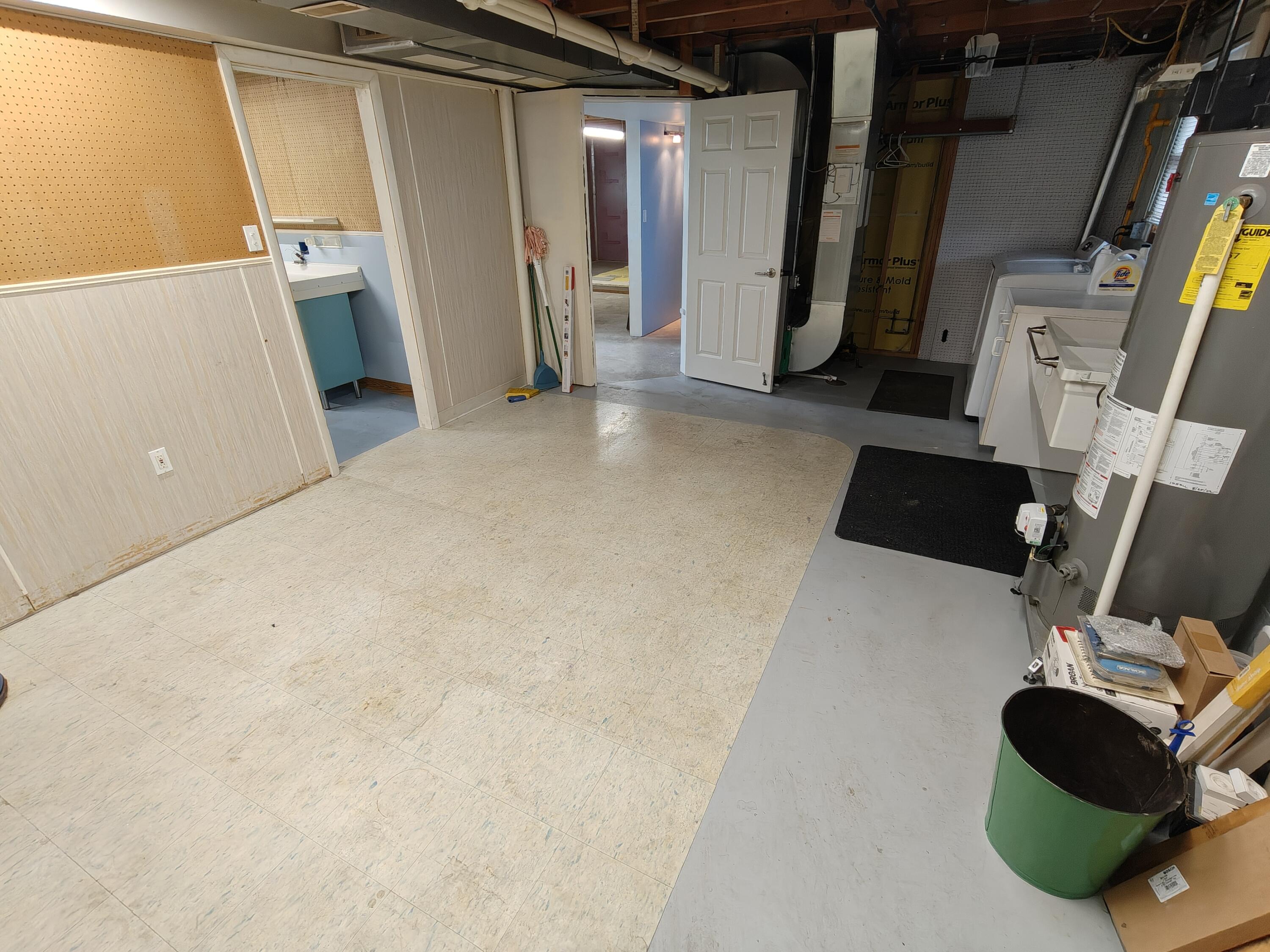 134 Elm Court Hebron, IN 46341 - Photo 27 of 36 a view of a storage and utility room with stuff