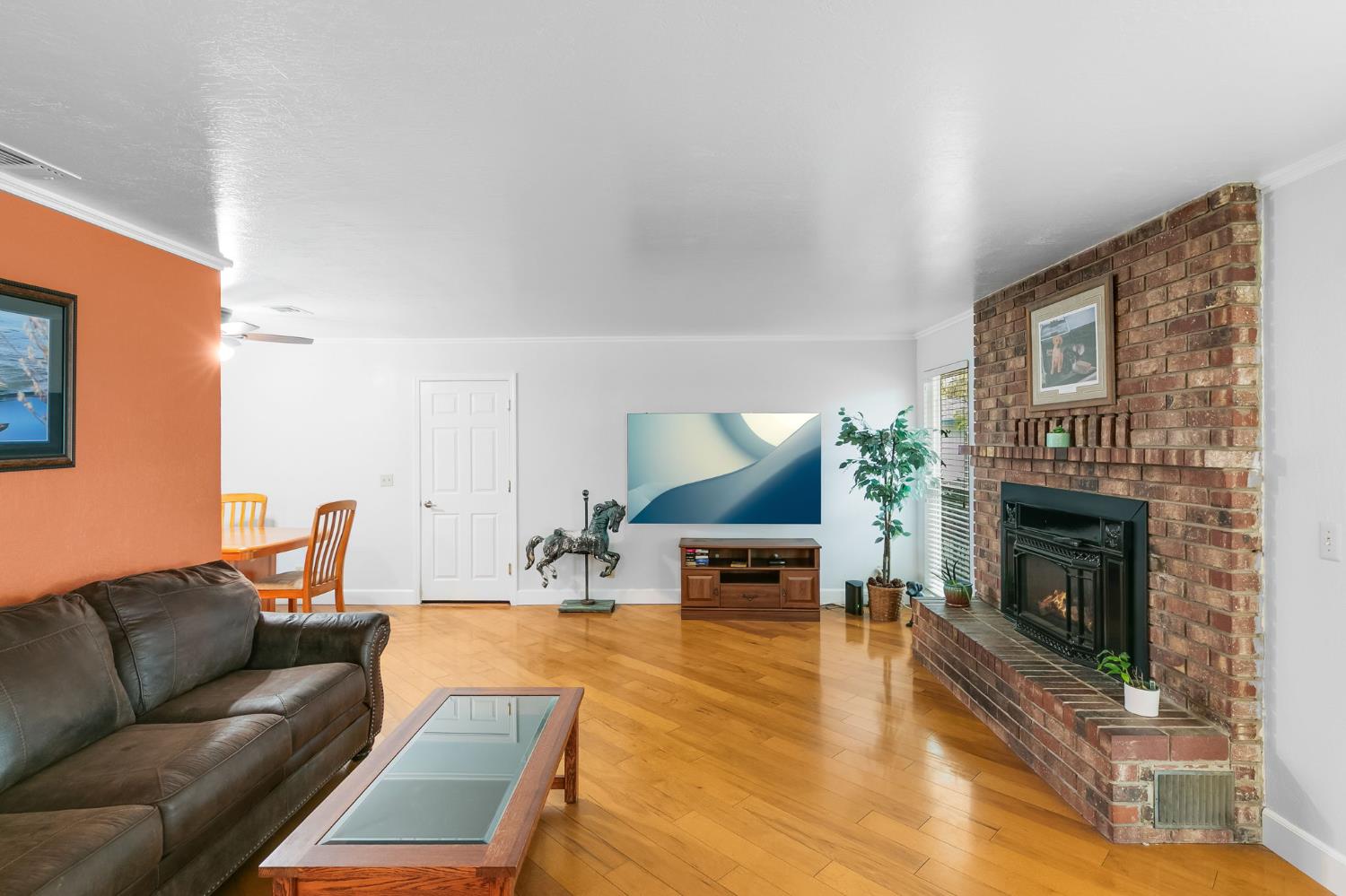 1261 Jurgens Road Rescue, CA 95672 - Photo 47 of 74 a living room with furniture and a fireplace