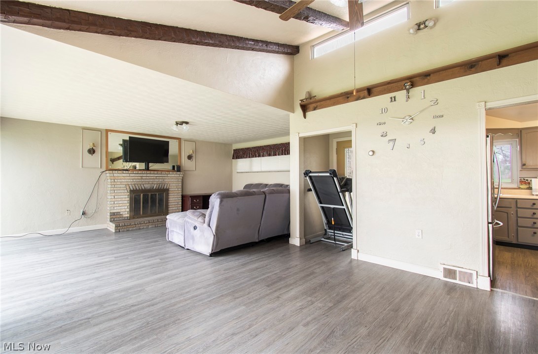16271 Irish Ridge Road East Liverpool, OH 43920 - Photo 11 of 34 Dining area features vaulted, beamed ceilings