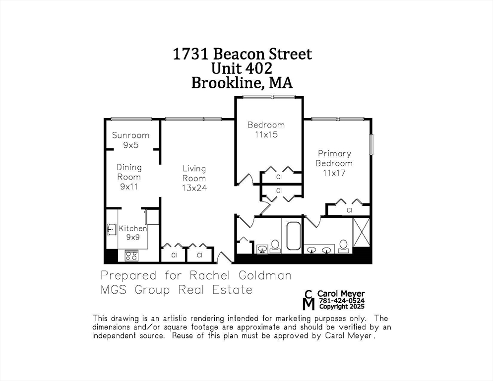 1731 Beacon Street, Unit 402 Brookline, MA 02445 - Photo 14 of 14