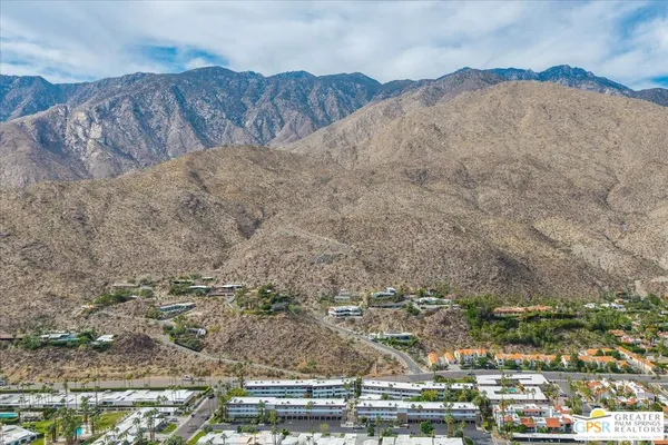 a view of city and mountain