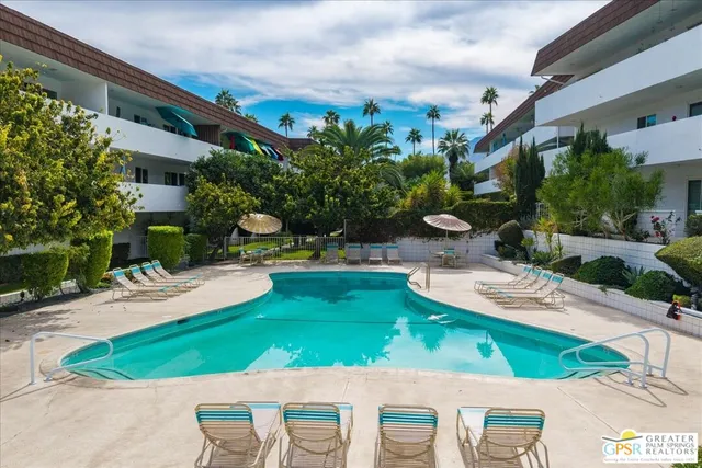 a view of a balcony with a plant