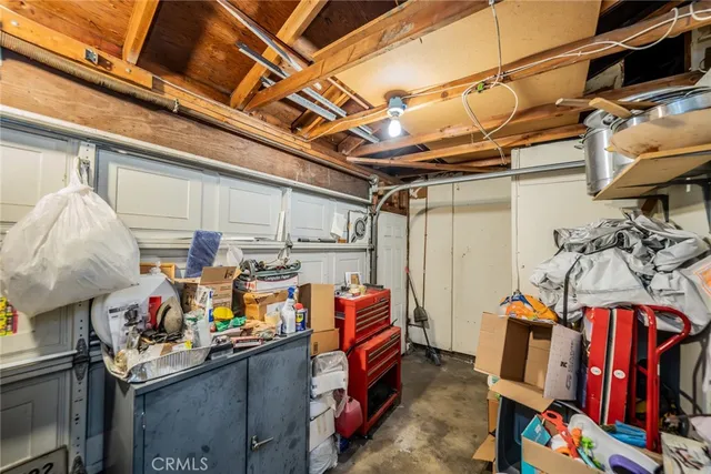 a view of storage and utility room