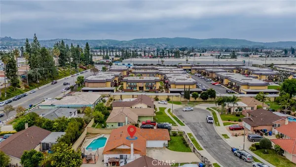 an aerial view of a city