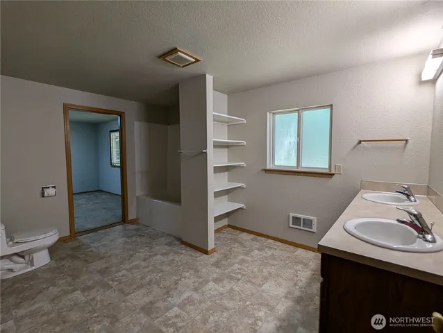 a bathroom with a sink and a toilet