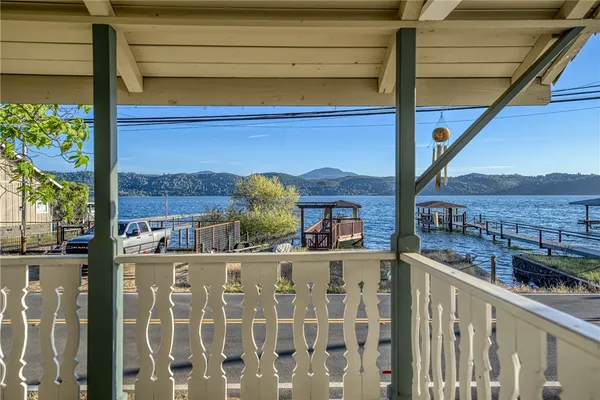 a view of balcony with city view