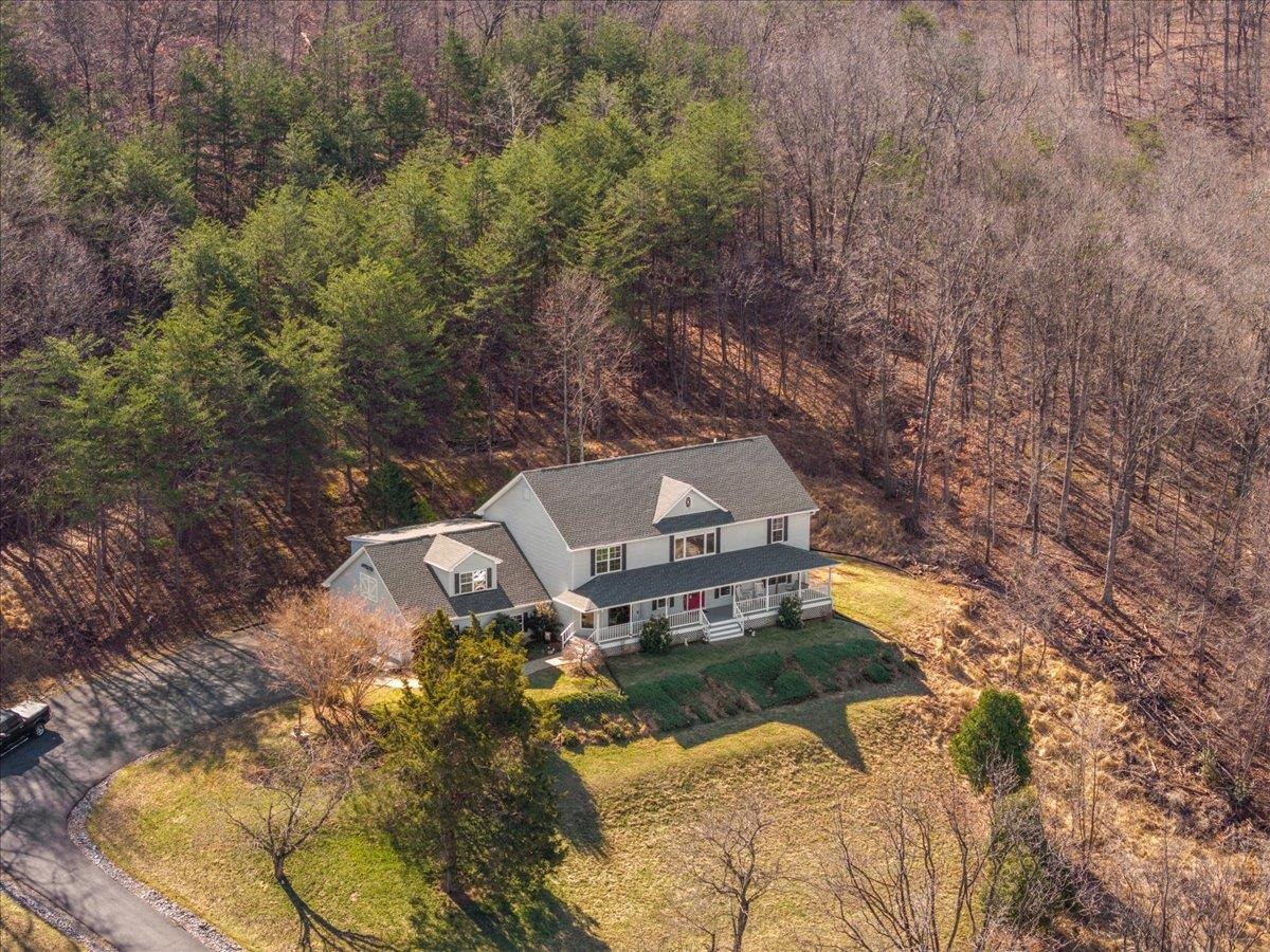 209 Park Ridge Court Front Royal, VA 22630 - Photo 54 of 59 an aerial view of a house with a yard basket ball court and outdoor seating
