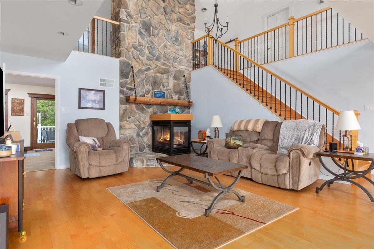 209 Park Ridge Court Front Royal, VA 22630 - Photo 6 of 59 a living room with furniture and a fireplace