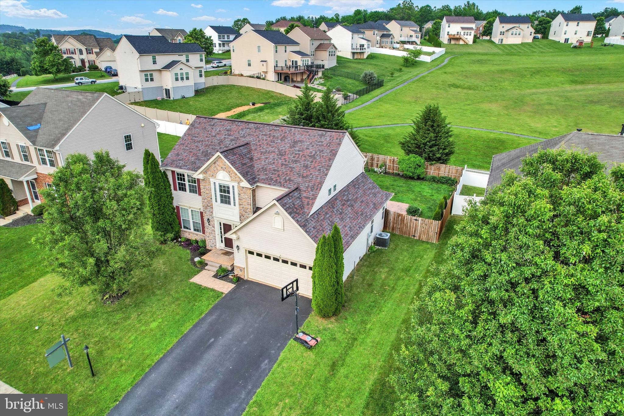 2523 Codorus Lane Spring Grove, PA 17362 - Photo 39 of 53 an aerial view of residential houses with outdoor space and trees
