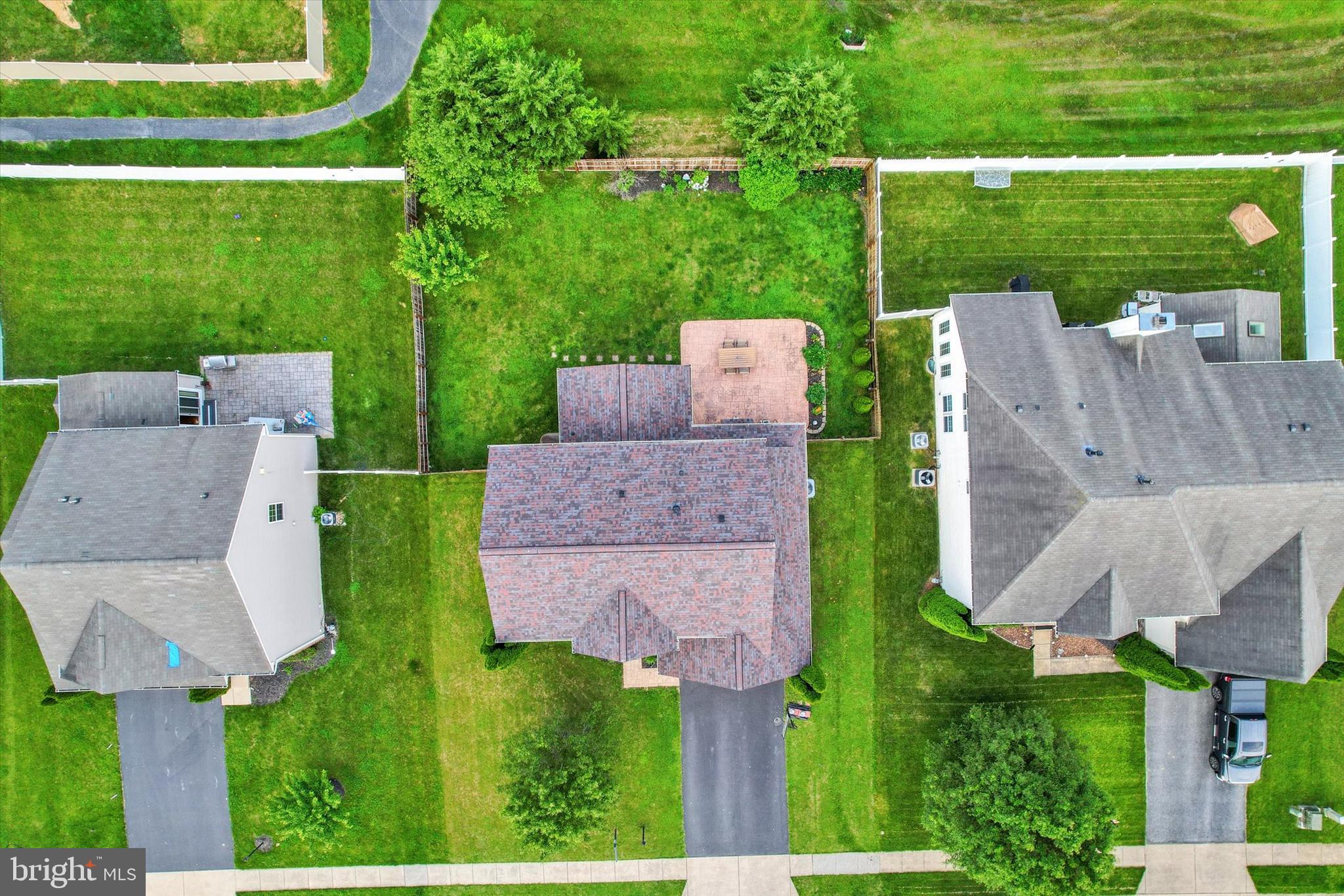 2523 Codorus Lane Spring Grove, PA 17362 - Photo 44 of 53 an aerial view of a house with a garden and yard