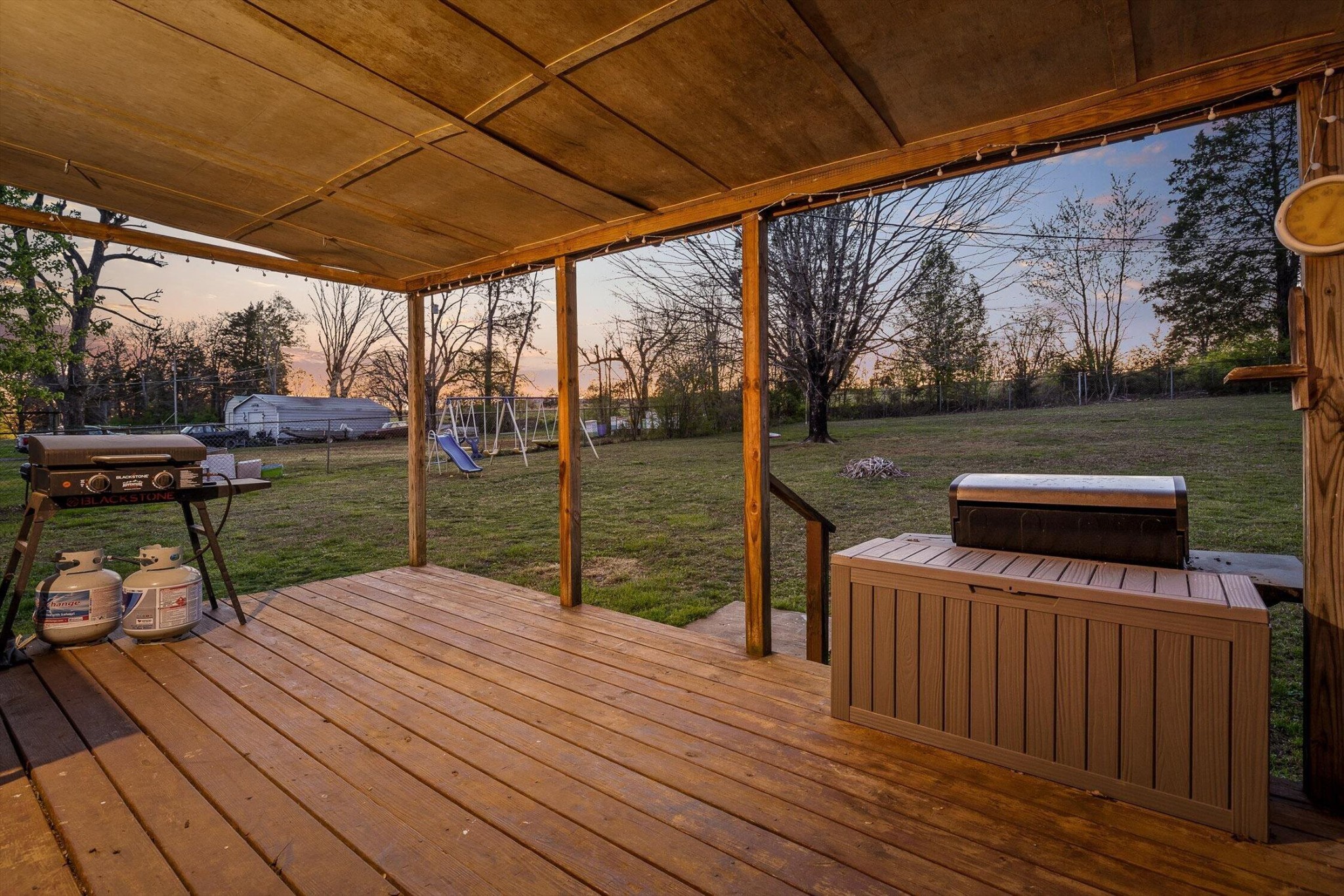 138 Sunset Drive Whitwell, TN 37397 - Photo 44 of 46 a view of a deck with wooden floor and outdoor space