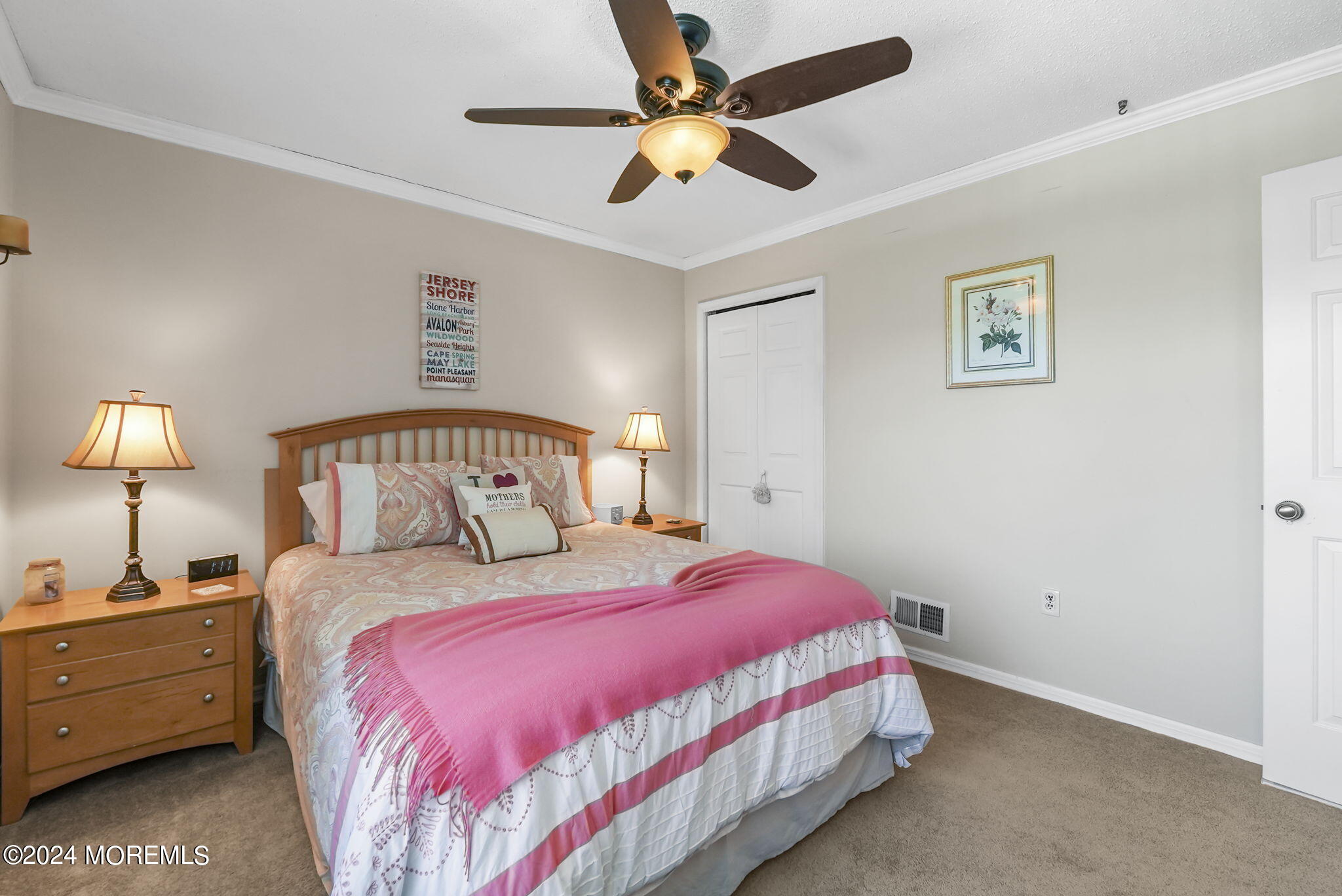 762 Adelphia Road Freehold, NJ 07728 - Photo 31 of 56 a bedroom with a bed and a ceiling fan