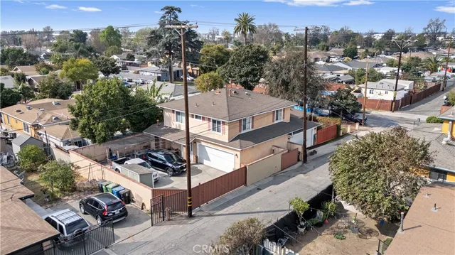 a view of a house with a park