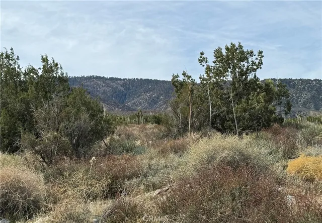 a view of lake with mountain