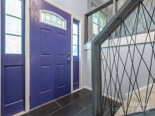 a view of front door