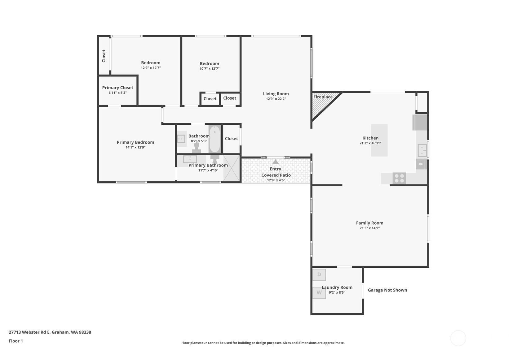 27713 Webster Road East Graham, WA 98338 - Photo 39 of 39 a picture of floor plan
