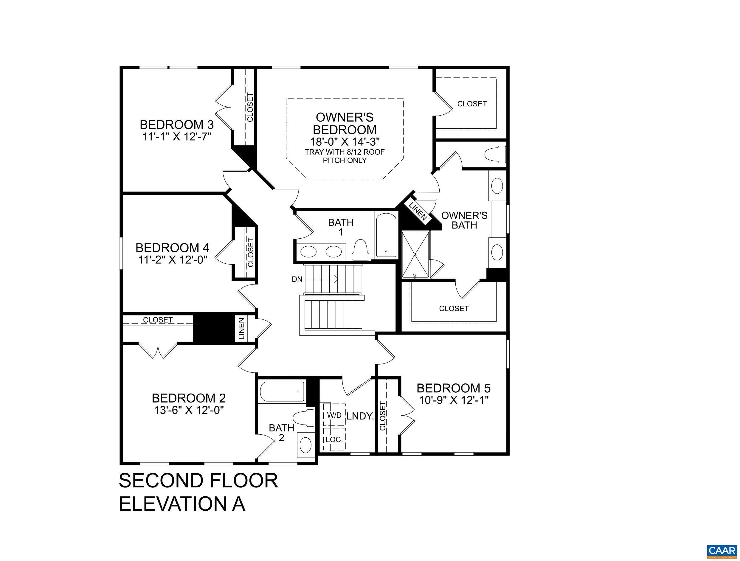 6019 Mossy Rock Road Keswick, VA 22947 - Photo 17 of 17 2nd Floor Plan