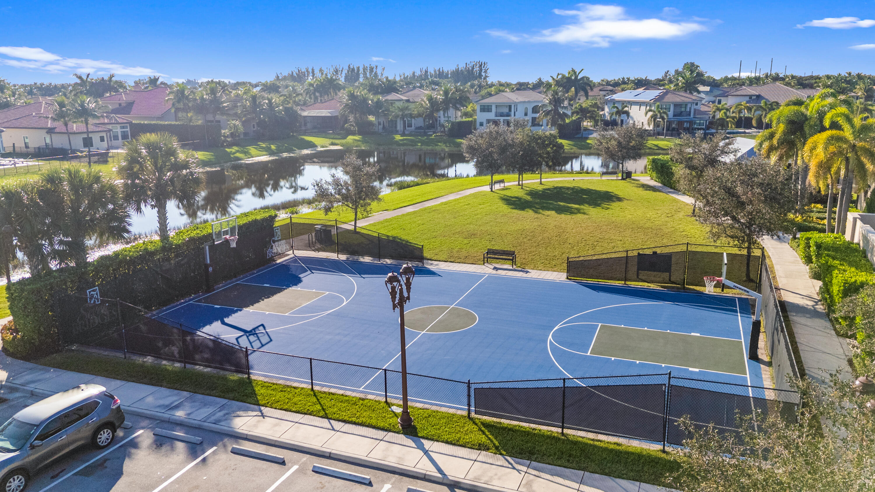 16743 Picardy Way Delray Beach, FL 33446 - Photo 66 of 79 an aerial view of a house with a swimming pool