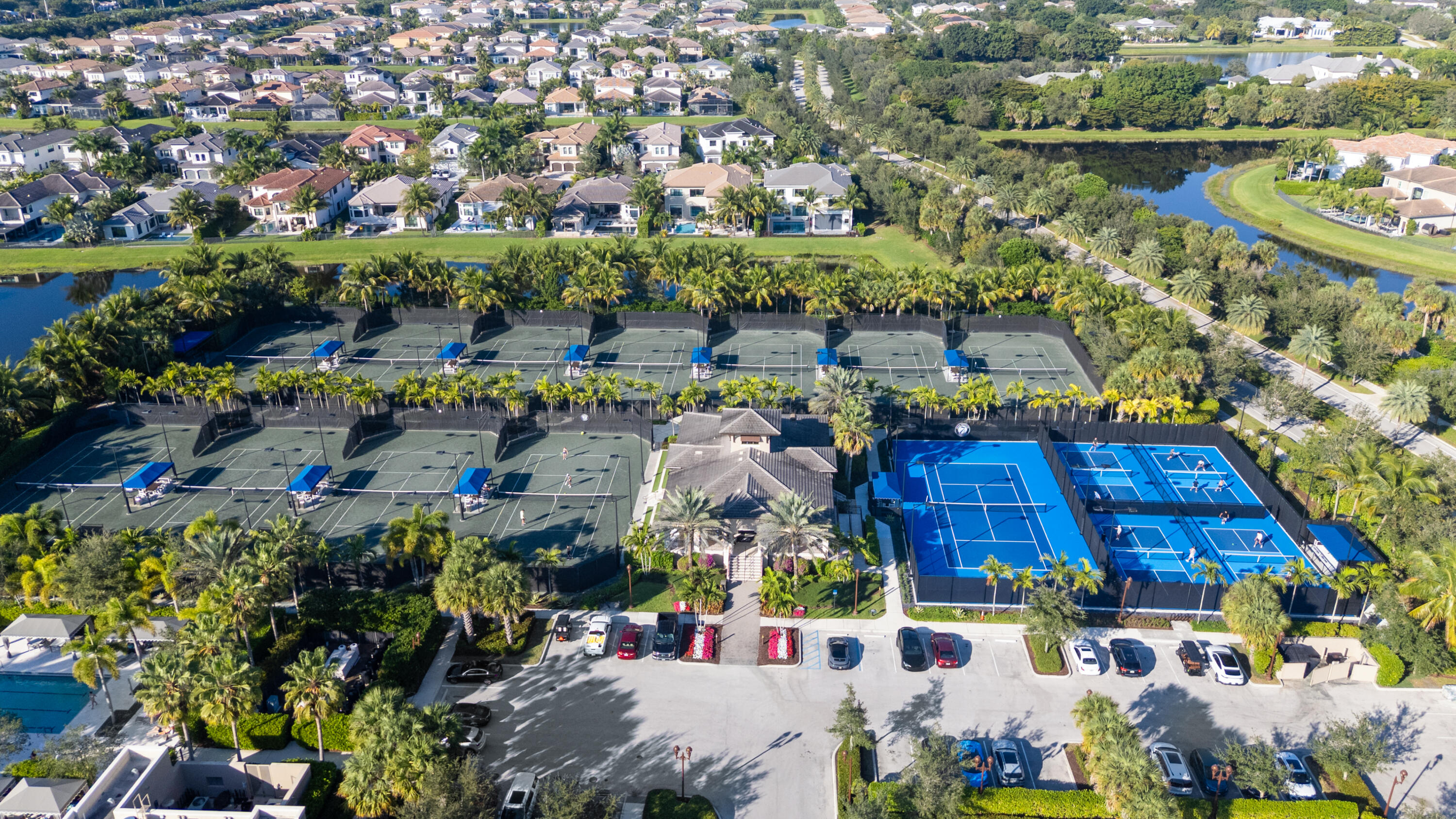 16743 Picardy Way Delray Beach, FL 33446 - Photo 67 of 79 an aerial view of lake and residential houses