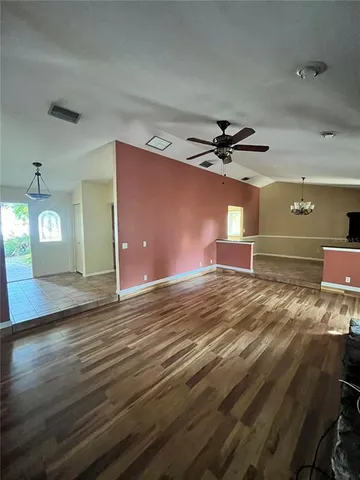 wooden floor in an empty room