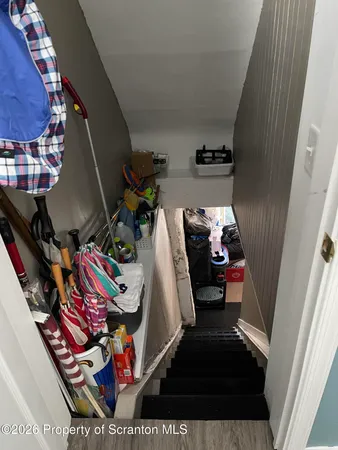 a view of storage and utility room