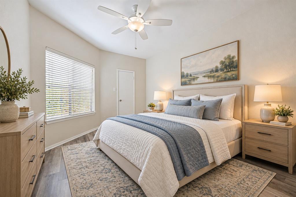 5550 Spring Valley Road, Unit C21 Dallas, TX 75254 - Photo 5 of 26 Staged Bedroom