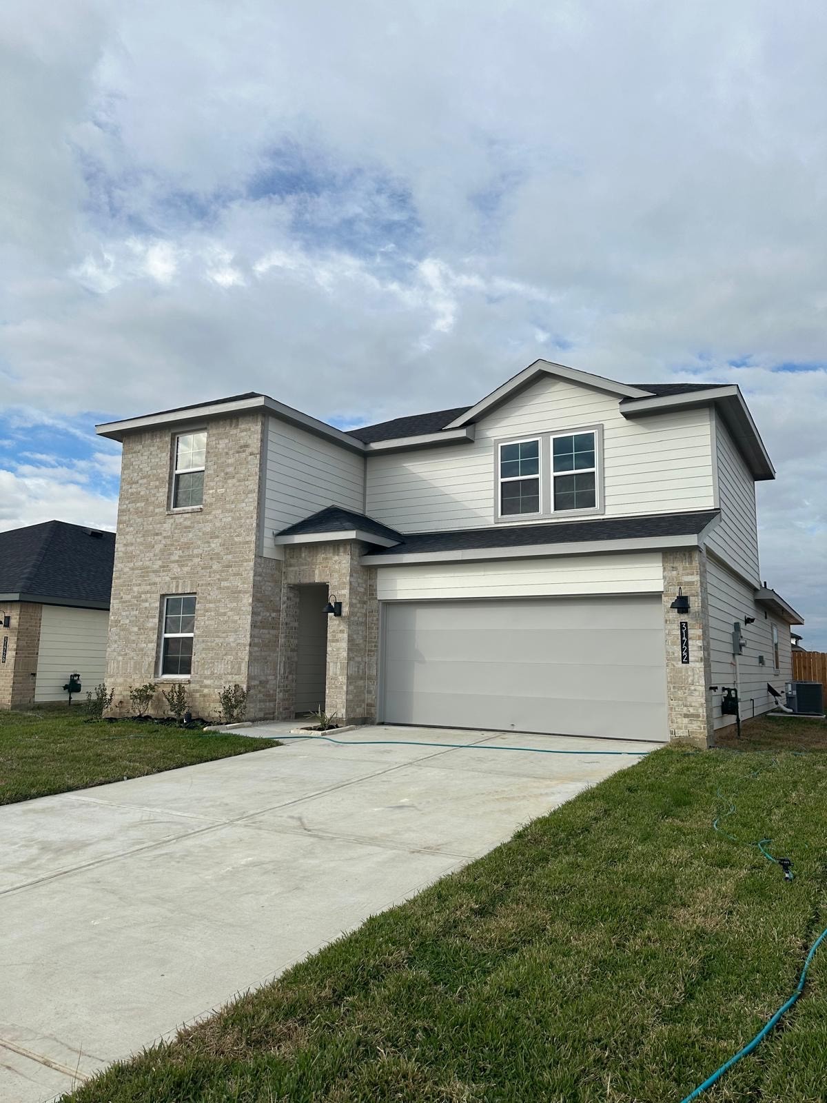 a front view of house with yard