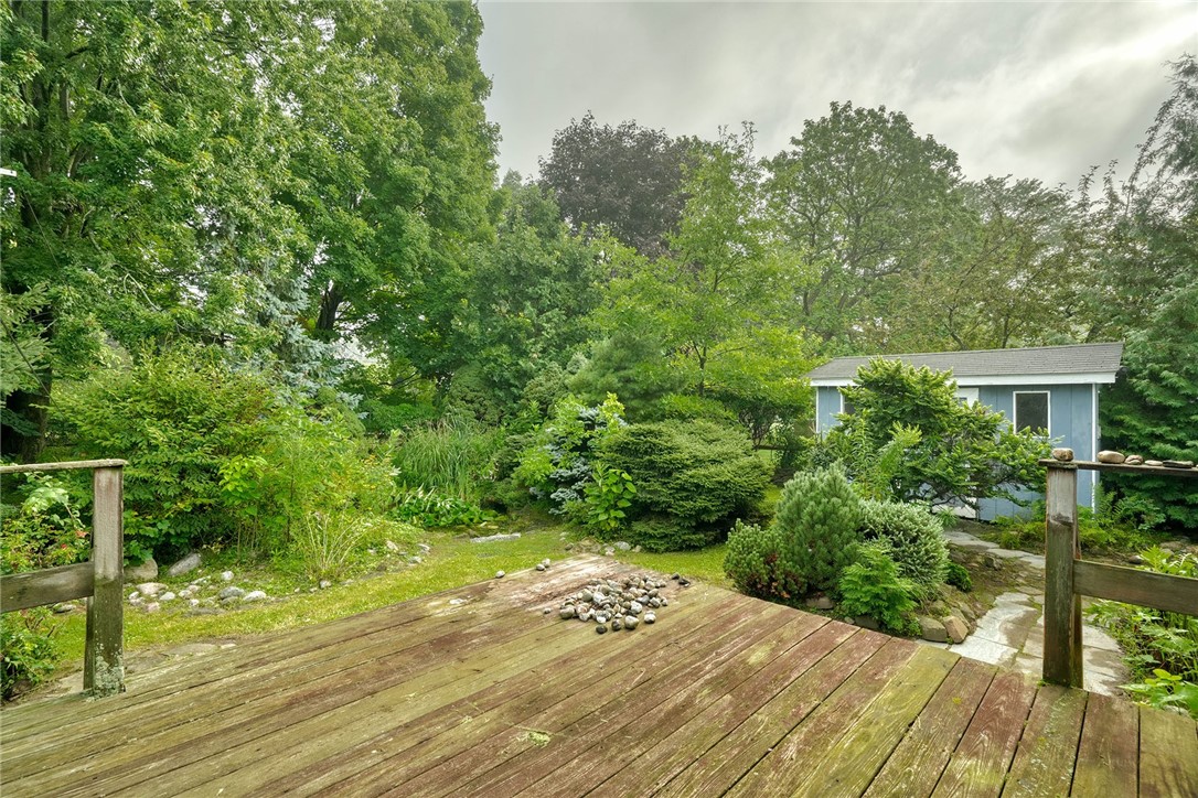 100 Rodney Lane Rochester, NY 14625 - Photo 41 of 50 VIEW FROM THE DECK TO THE SHED