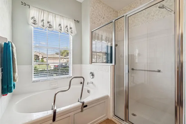 a outdoor space with patio furniture and a garden