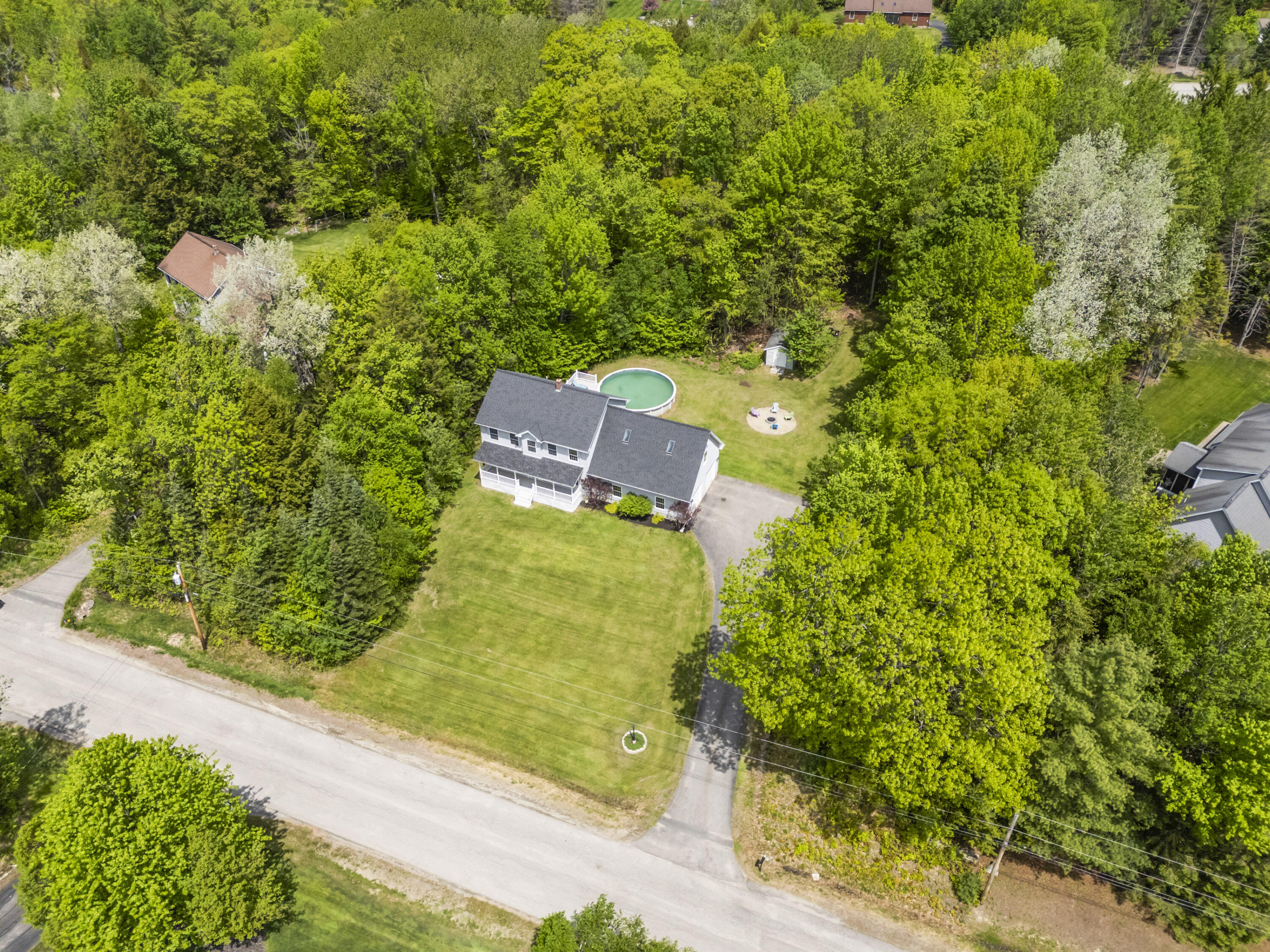 9 Tyrawley Road Farmingdale, ME 04344 - Photo 54 of 57 Drone Front Yard 3