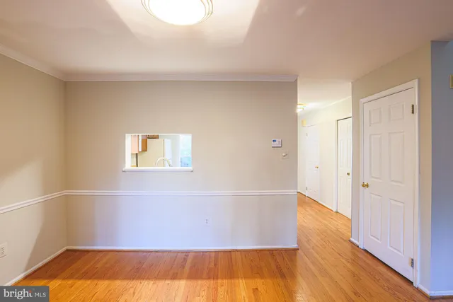 a view of an empty room