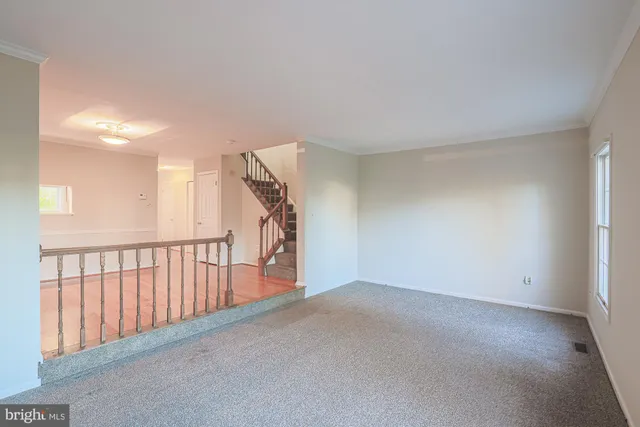 a view of a hallway with entryway