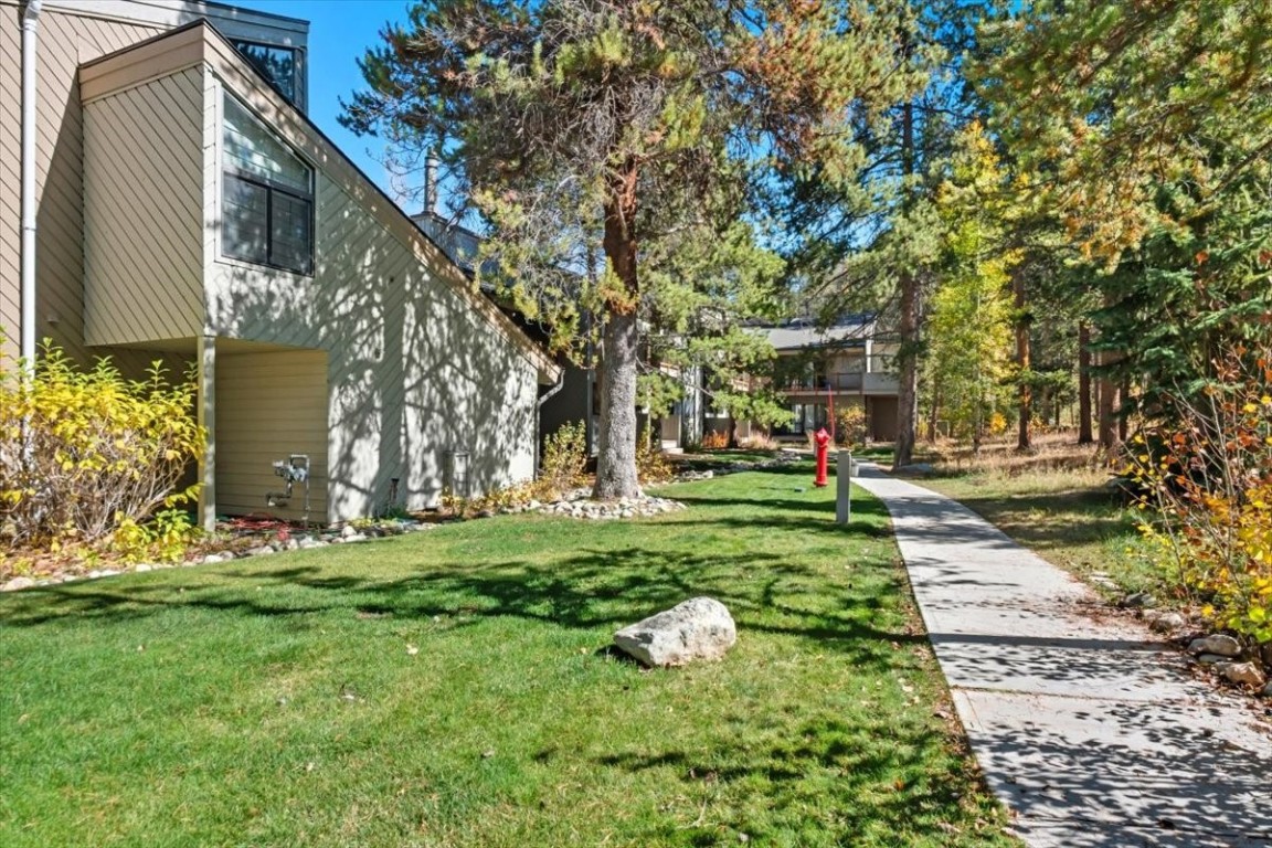 1937 Soda Ridge Road, Unit 1159 Keystone, CO 80435 - Photo 16 of 29 a garden with trees in front of it