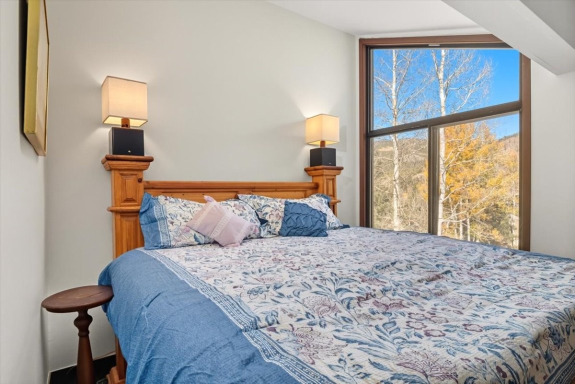 1937 Soda Ridge Road, Unit 1159 Keystone, CO 80435 - Photo 8 of 29 a bedroom with a large bed and a window
