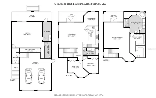 $600,000 | 1340 Apollo Beach Boulevard South, Apollo Beach, FL 33572
