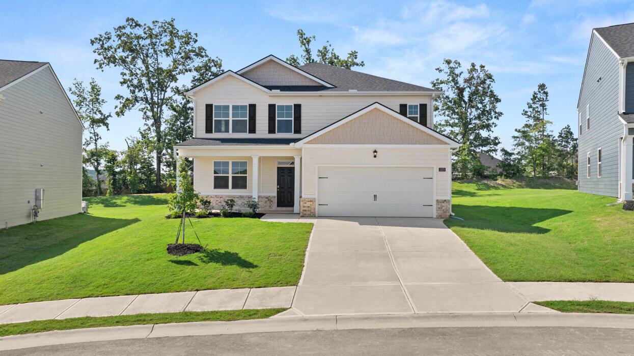 Many homeowners love the Elle plan for it's spacious design, large upstairs living area, and flex room.