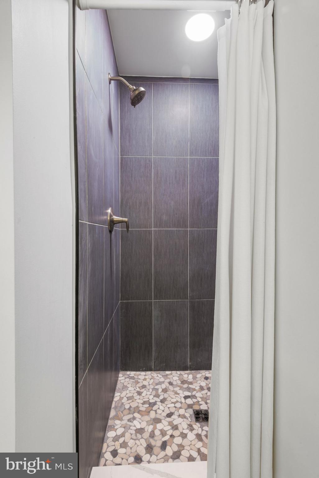 1803 Thornton Ridge Road Baltimore, MD 21204 - Photo 61 of 81 a bathroom with a shower and a toilet