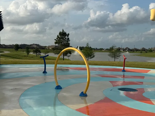 a view of a lake with a big yard