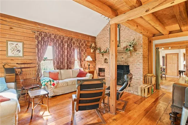 a view of a chairs and table in the patio