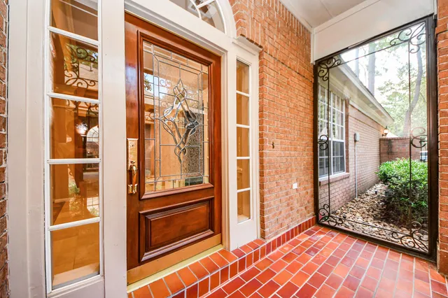 a view of front door