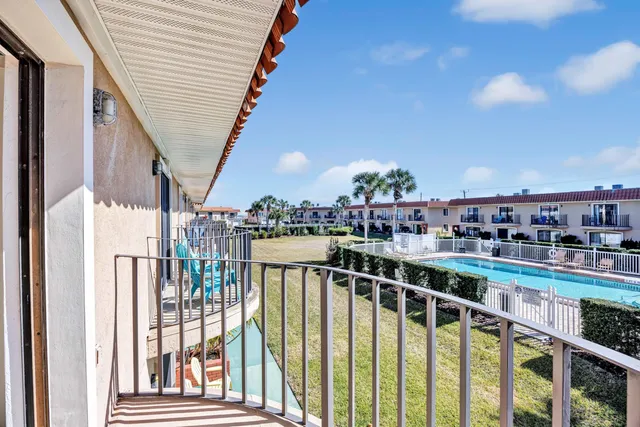a view of city from balcony