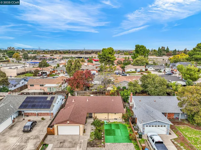 an aerial view of a city