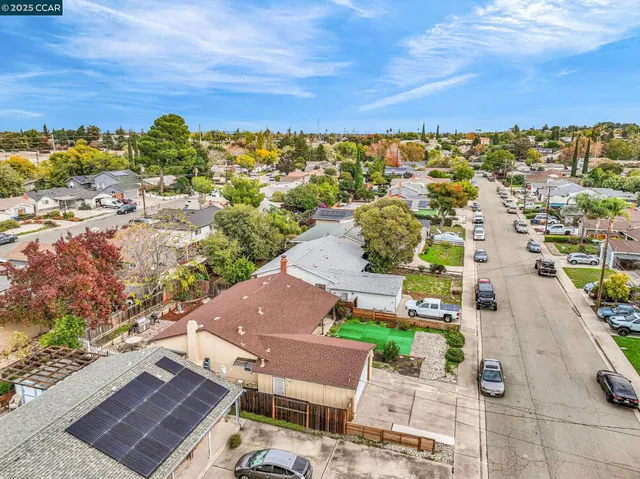 an aerial view of multiple house