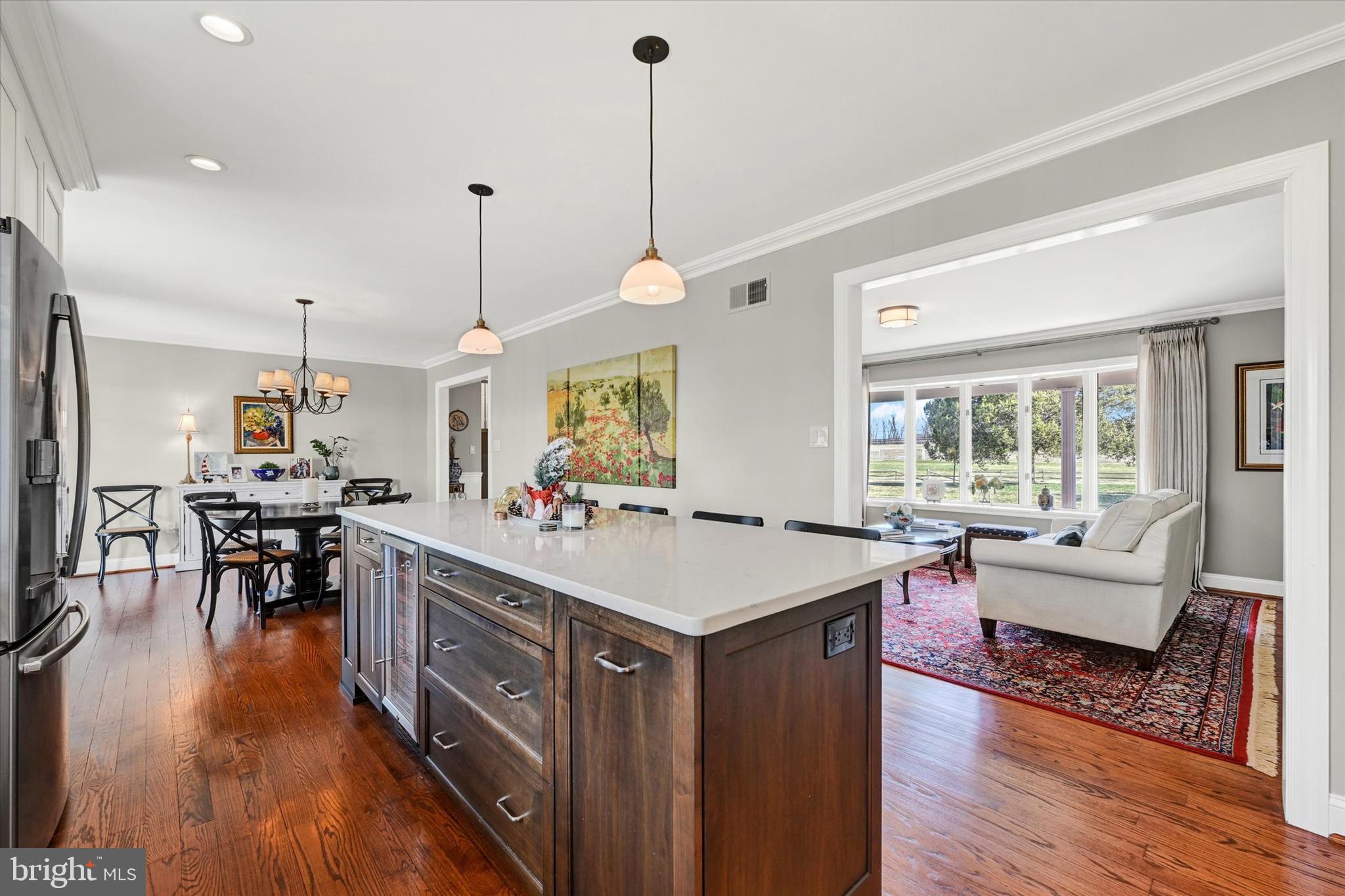 2211 Old Bosley Road Cockeysville, MD 21030 - Photo 10 of 65 Large Island w/built in beverage refrigerator